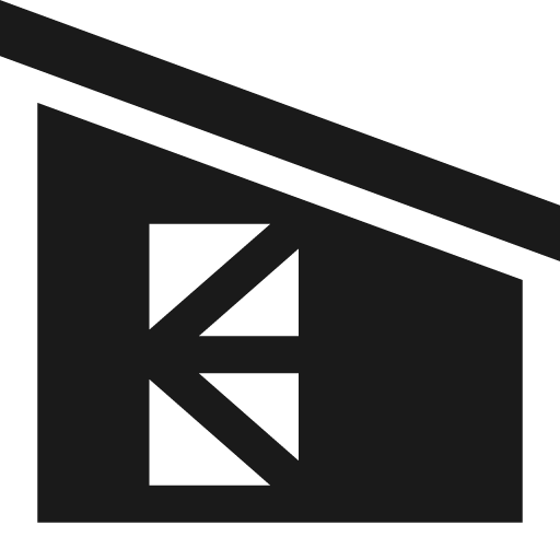 Shed icon, solid style, from Pinhead Map Icons