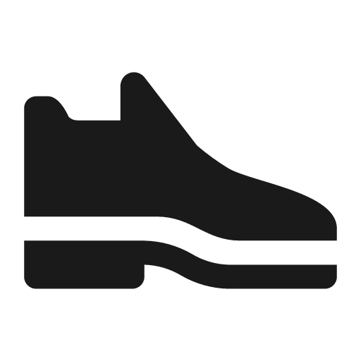 Shoe icon, solid style, from Pinhead Map Icons