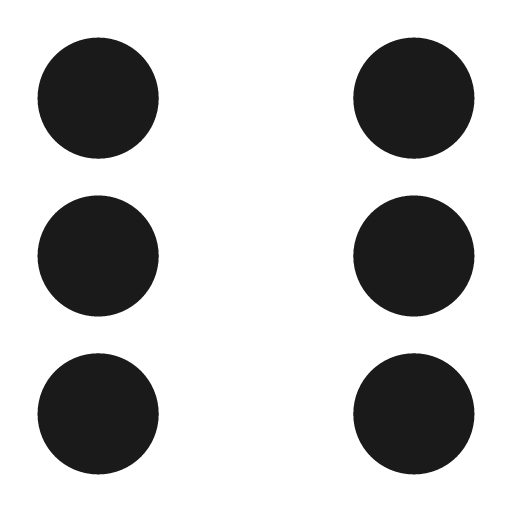 Six pips icon, solid style, from Pinhead Map Icons