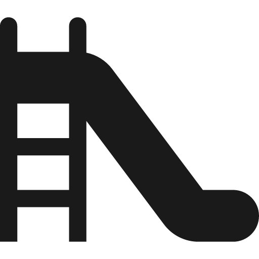 Slide icon, solid style, from Pinhead Map Icons