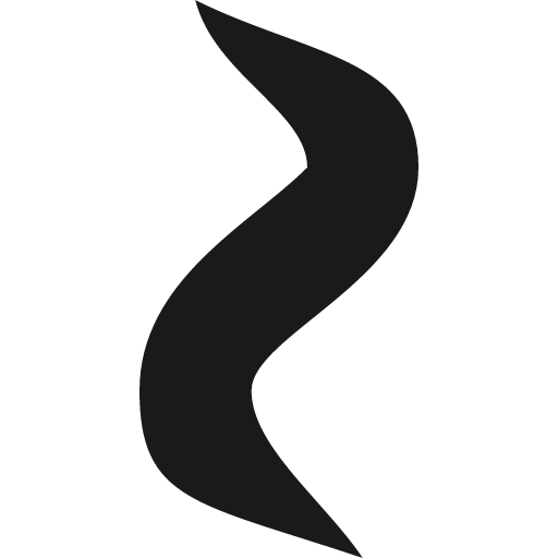 Smoke curl icon, solid style, from Pinhead Map Icons