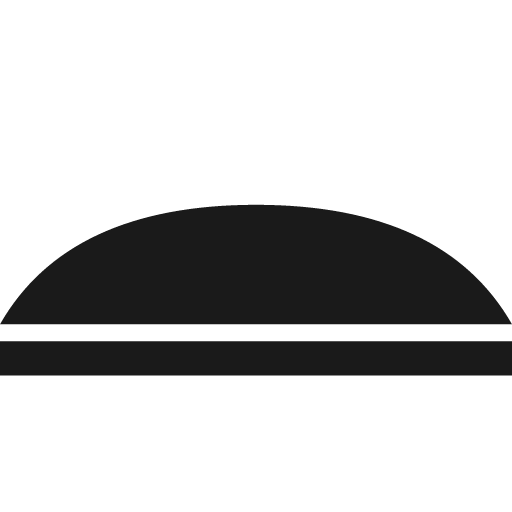 Speed hump icon, solid style, from Pinhead Map Icons