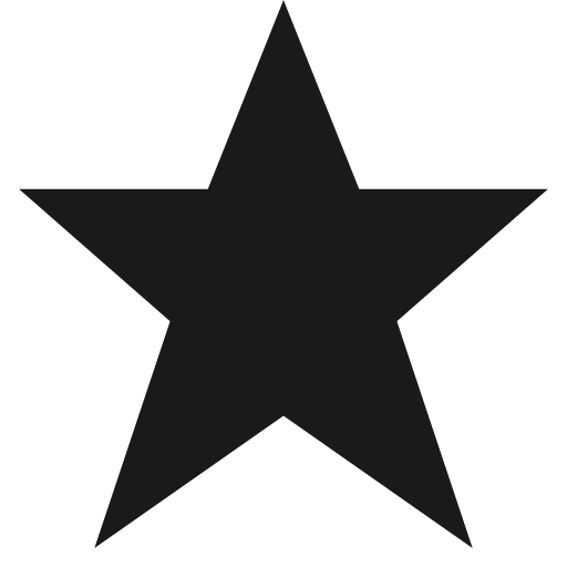 Star icon, solid style, from Pinhead Map Icons