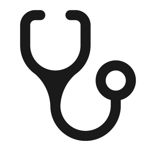 Stethoscope icon, solid style, from Pinhead Map Icons
