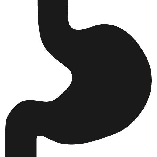 Stomach icon, solid style, from Pinhead Map Icons