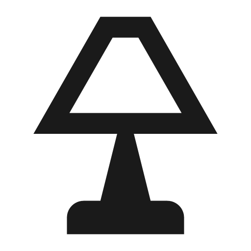 Table lamp icon, solid style, from Pinhead Map Icons