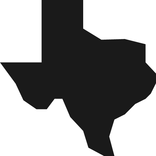 Texas icon, solid style, from Pinhead Map Icons