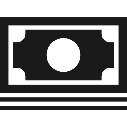 Three stacked banknotes icon, solid style, from Pinhead Map Icons