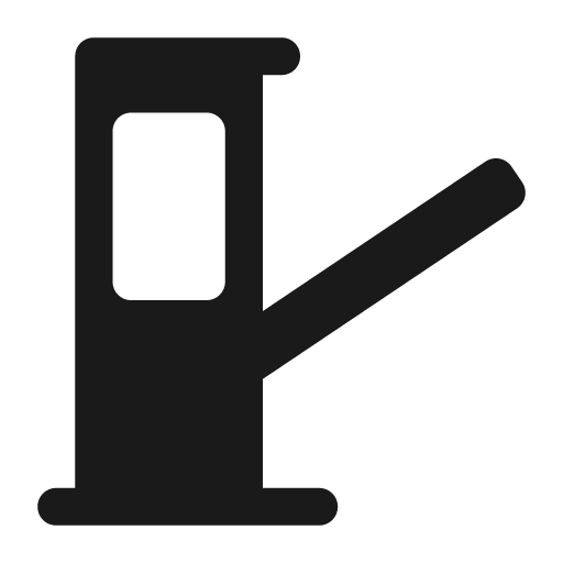 Toll booth icon, solid style, from Pinhead Map Icons