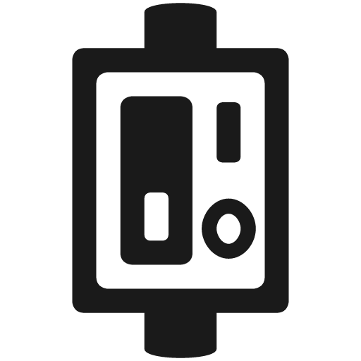 Utility shutoff icon, solid style, from Pinhead Map Icons
