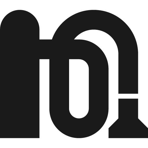 Vacuum station icon, solid style, from Pinhead Map Icons