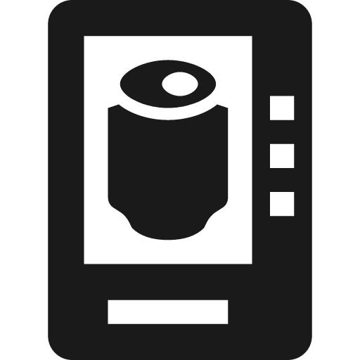 Vending machine with drink can icon, solid style, from Pinhead Map Icons
