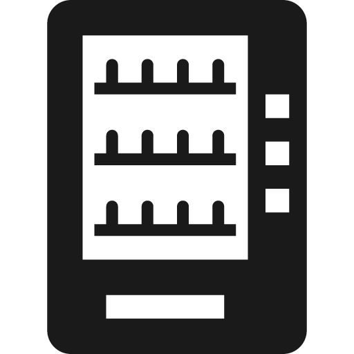 Vending machine with shelves icon, solid style, from Pinhead Map Icons