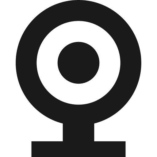 Webcam icon, solid style, from Pinhead Map Icons