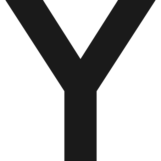 Y icon, solid style, from Pinhead Map Icons