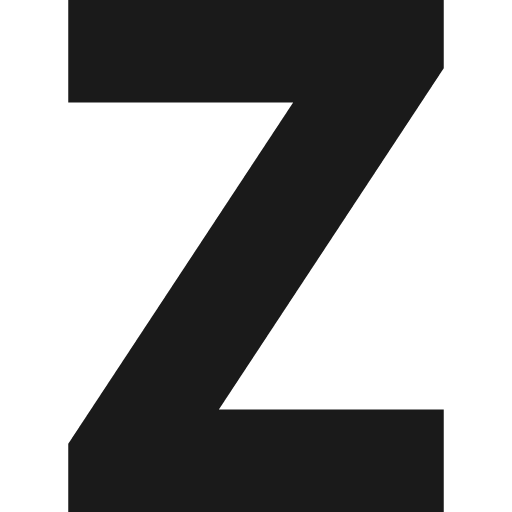 Z icon, solid style, from Pinhead Map Icons