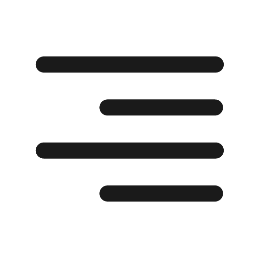 Align right icon, solid style, from Prime Icons