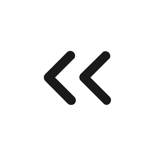 Angle double left icon, solid style, from Prime Icons