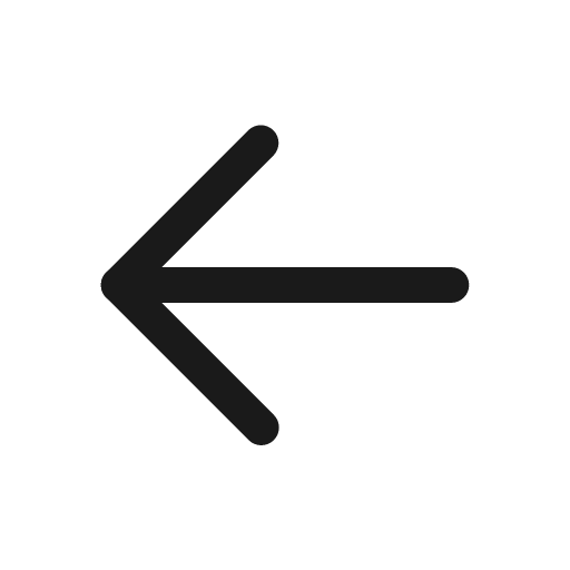 Arrow left icon, solid style, from Prime Icons