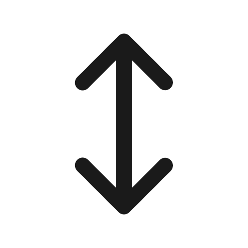 Arrows v icon, solid style, from Prime Icons