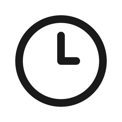 Clock icon, solid style, from Prime Icons