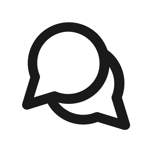 Comments icon, solid style, from Prime Icons