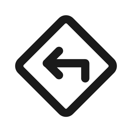 Directions alt icon, solid style, from Prime Icons