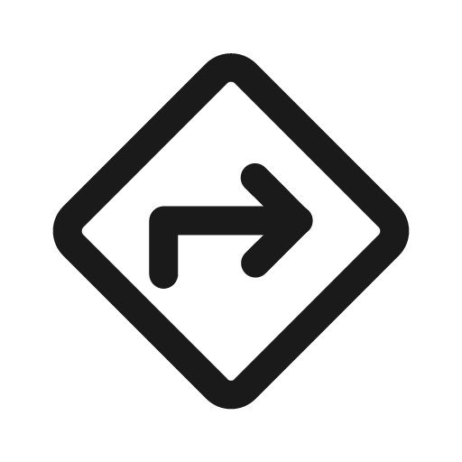 Directions icon, solid style, from Prime Icons