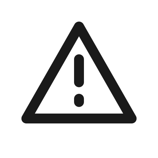 Exclamation triangle icon, solid style, from Prime Icons