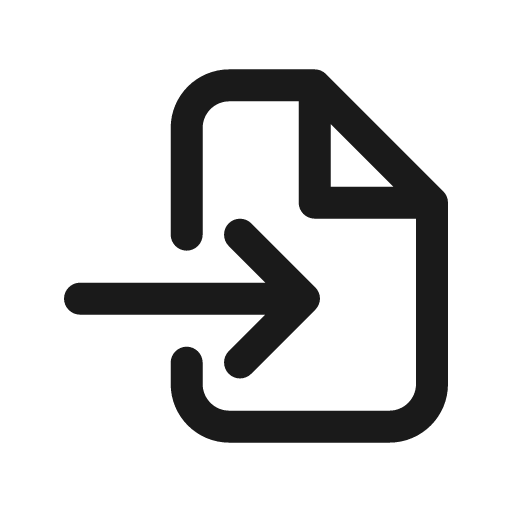 File import icon, solid style, from Prime Icons