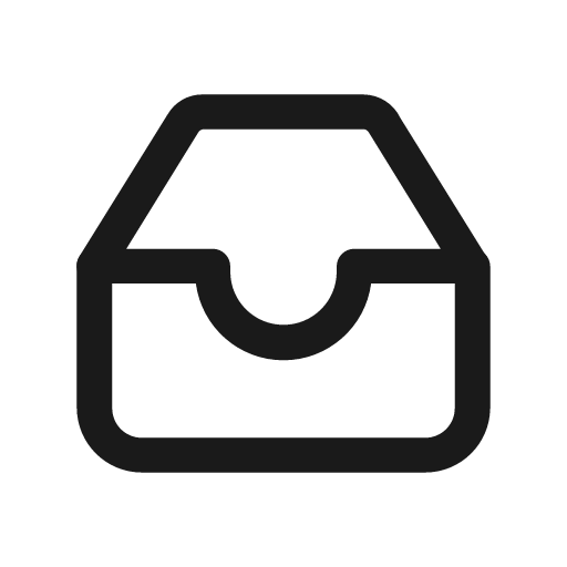 Inbox icon, solid style, from Prime Icons