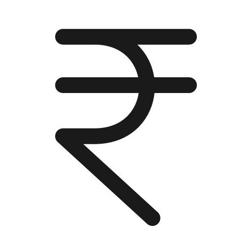 Indian rupee icon, solid style, from Prime Icons