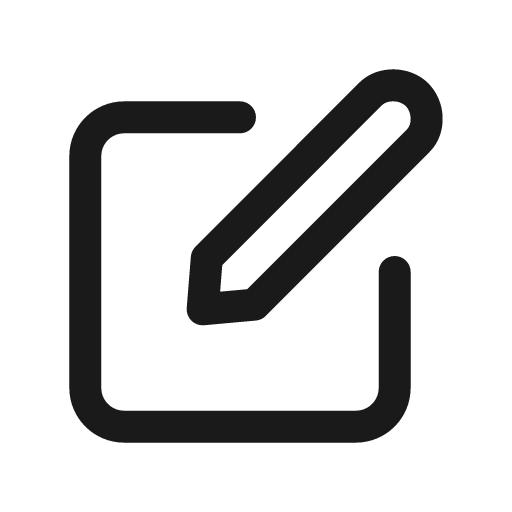 Pen to square icon, solid style, from Prime Icons