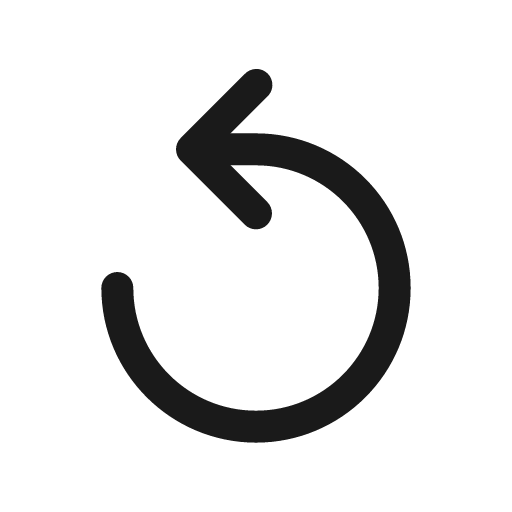Undo icon, solid style, from Prime Icons