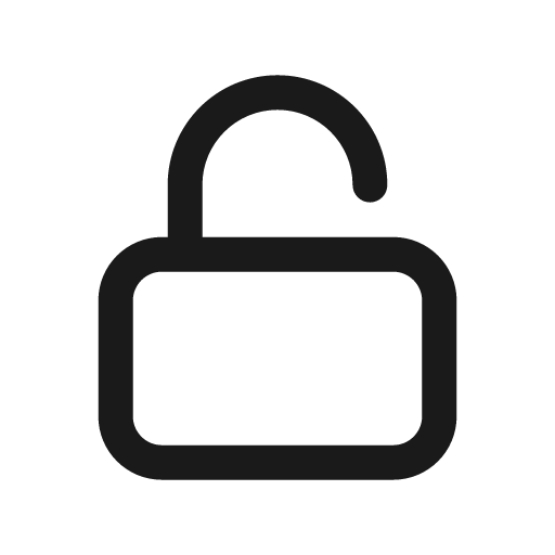 Unlock icon, solid style, from Prime Icons