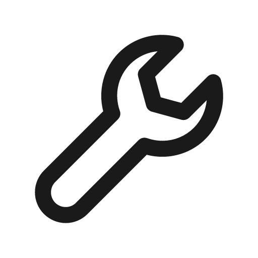 Wrench icon, solid style, from Prime Icons