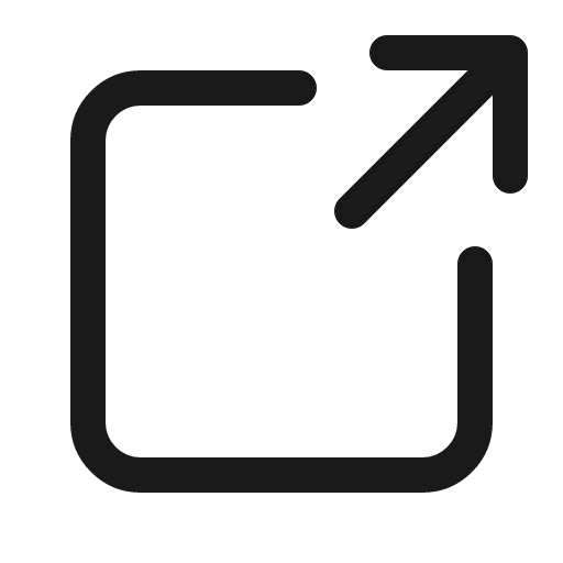 Link out icon, line style, from Quill Icons