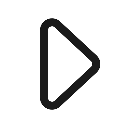 Play icon, line style, from Quill Icons