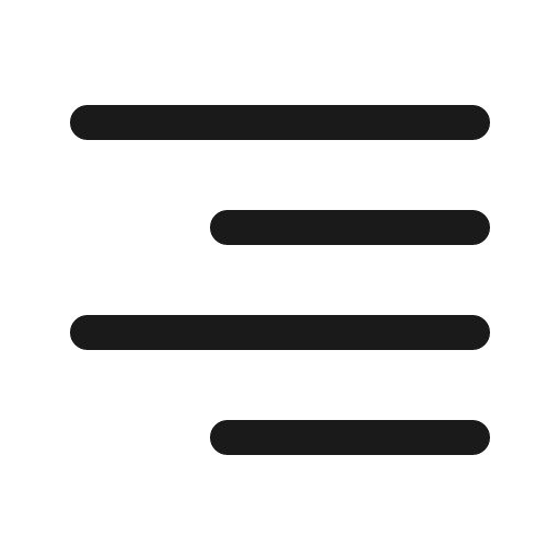 Text right icon, line style, from Quill Icons