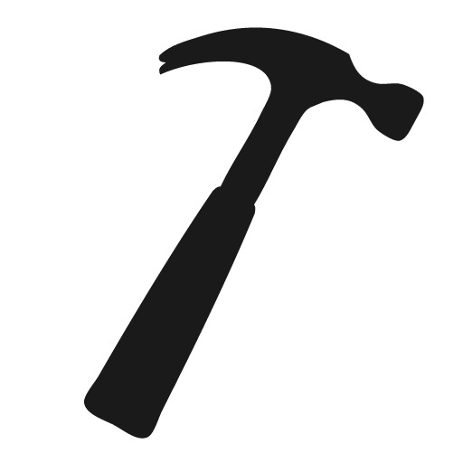 Hammer icon, solid style, from Raphael