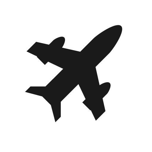 Plane icon, solid style, from Raphael