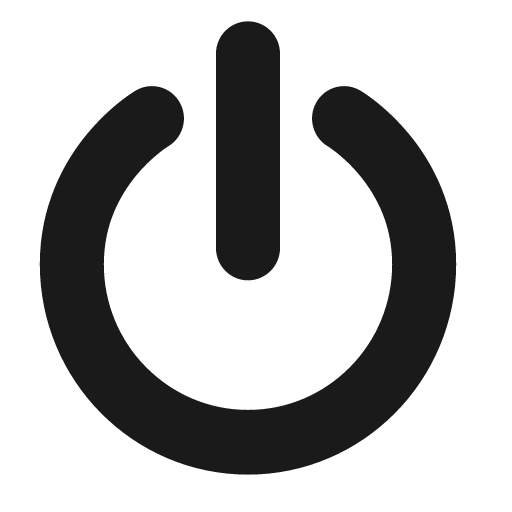 Power icon, solid style, from Raphael