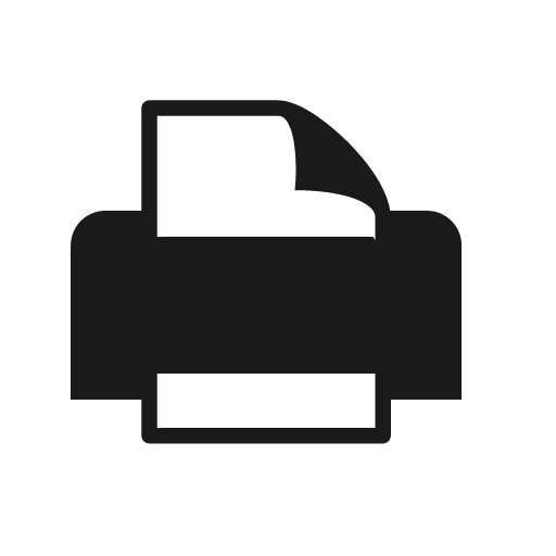 Printer icon, solid style, from Raphael