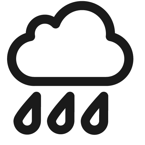 Rain icon, solid style, from Raphael