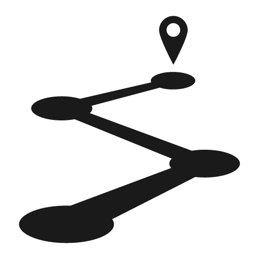 Roadmap icon, solid style, from Raphael
