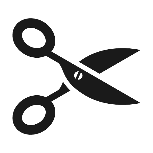 Scissors icon, solid style, from Raphael