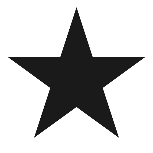 Star icon, solid style, from Raphael