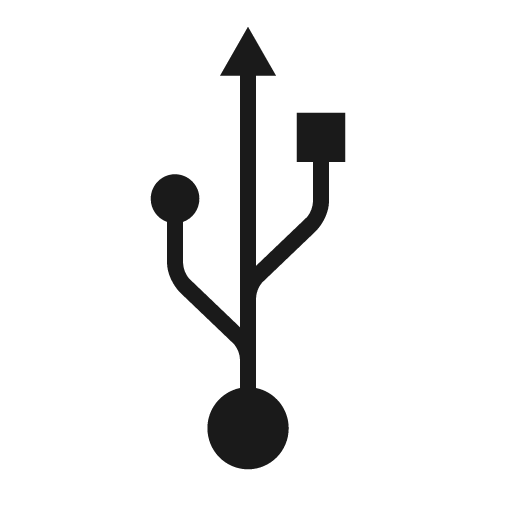 Usb icon, solid style, from Raphael