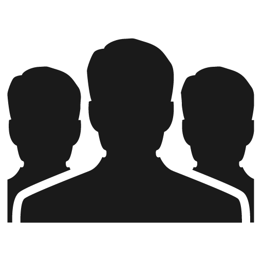 Users icon, solid style, from Raphael