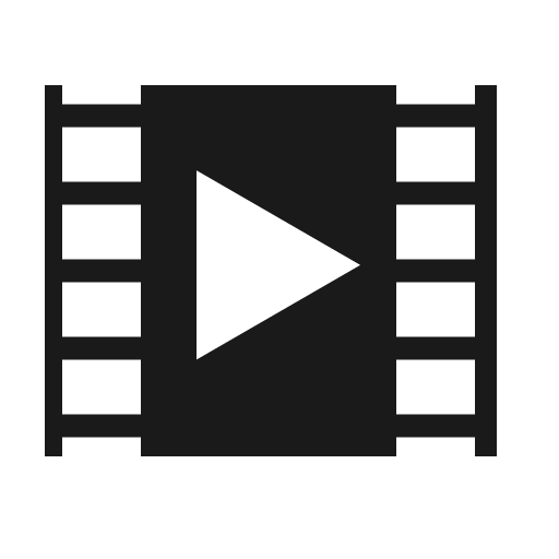 Video icon, solid style, from Raphael
